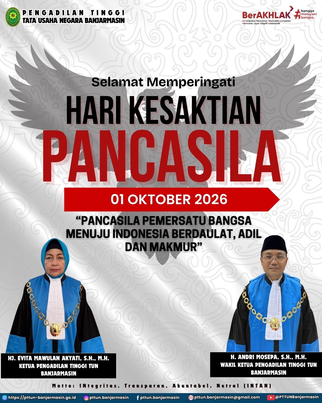 PTTUN Banjarmasin Peringati Hari Kesaktian Pancasila 2026